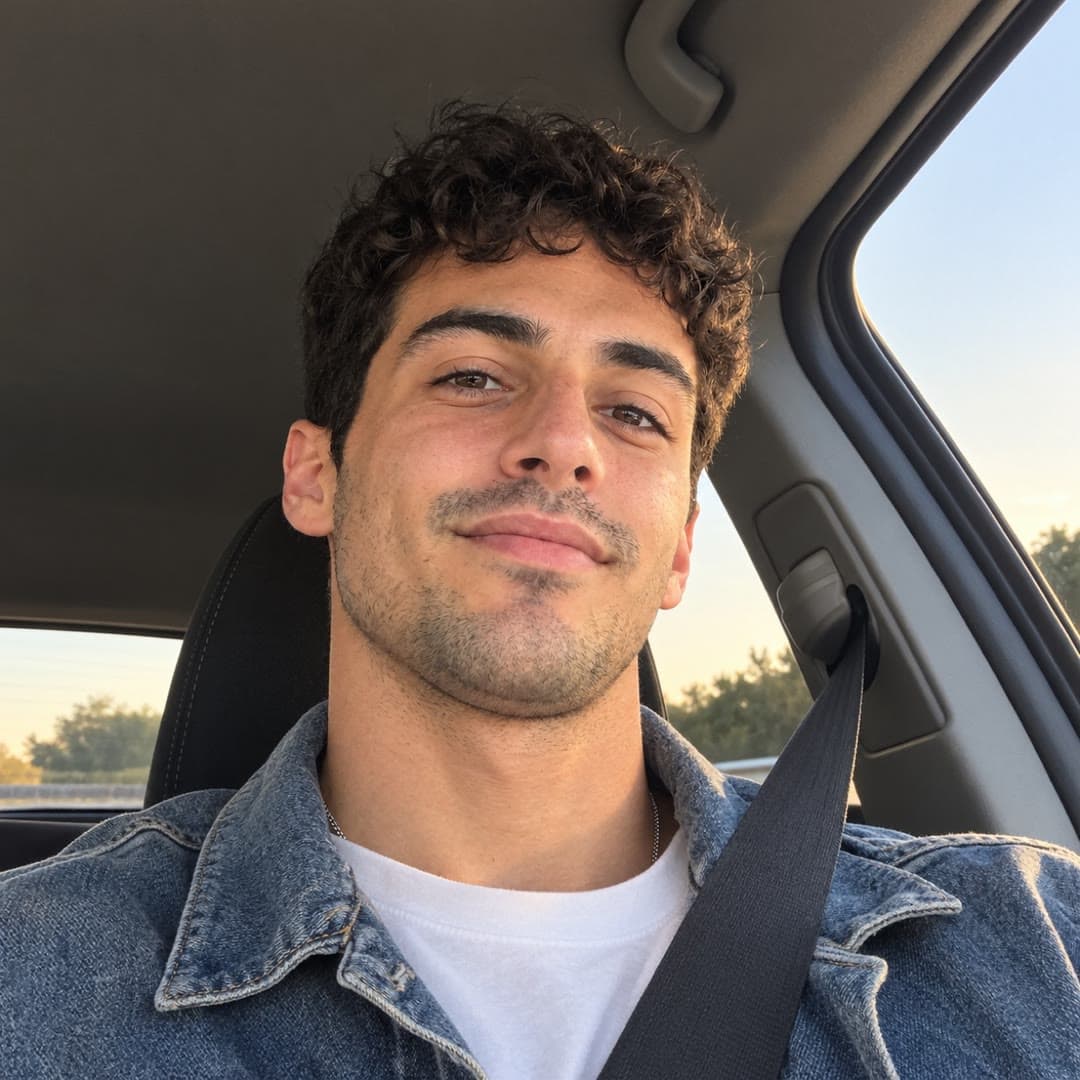 Car selfie, enhanced by the agent